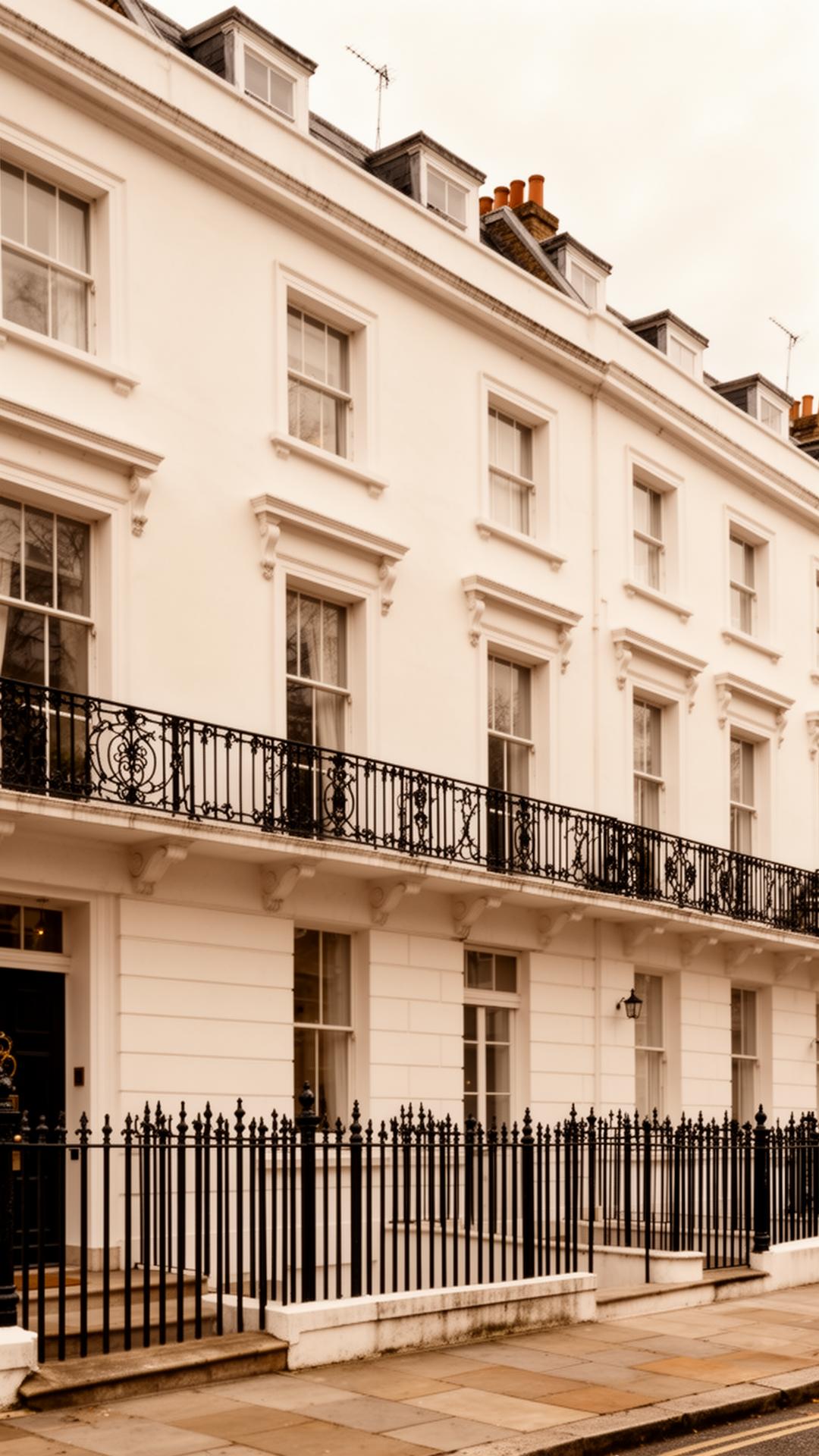 London townhouse exterior